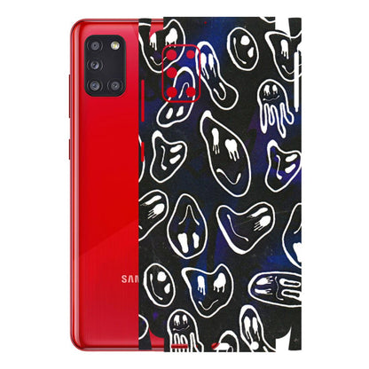 Samsung A/S Series Phone Skins (All Models) - Distorted Smileys - 3D Embossed Finish (L-92) Samsung Galaxy A31