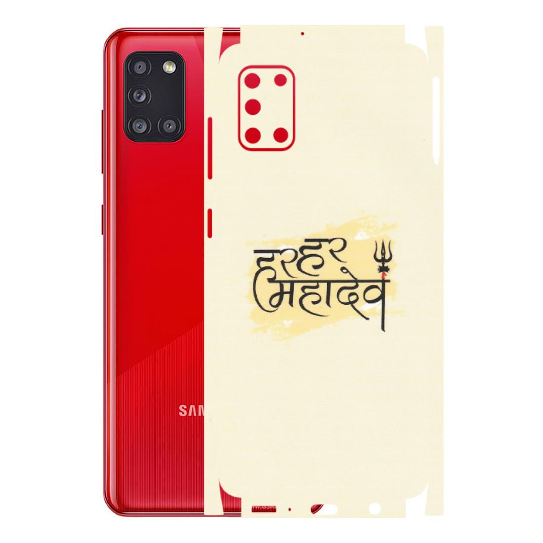 Samsung A/S Series Phone Skins (All Models) - Har Har Mahadev - Matte Finish (M-10) Samsung Galaxy A31