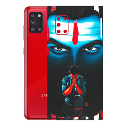 Samsung A/S Series Phone Skins (All Models) - Mahakal Bhakt - Matte Finish (M-112) Samsung Galaxy A31