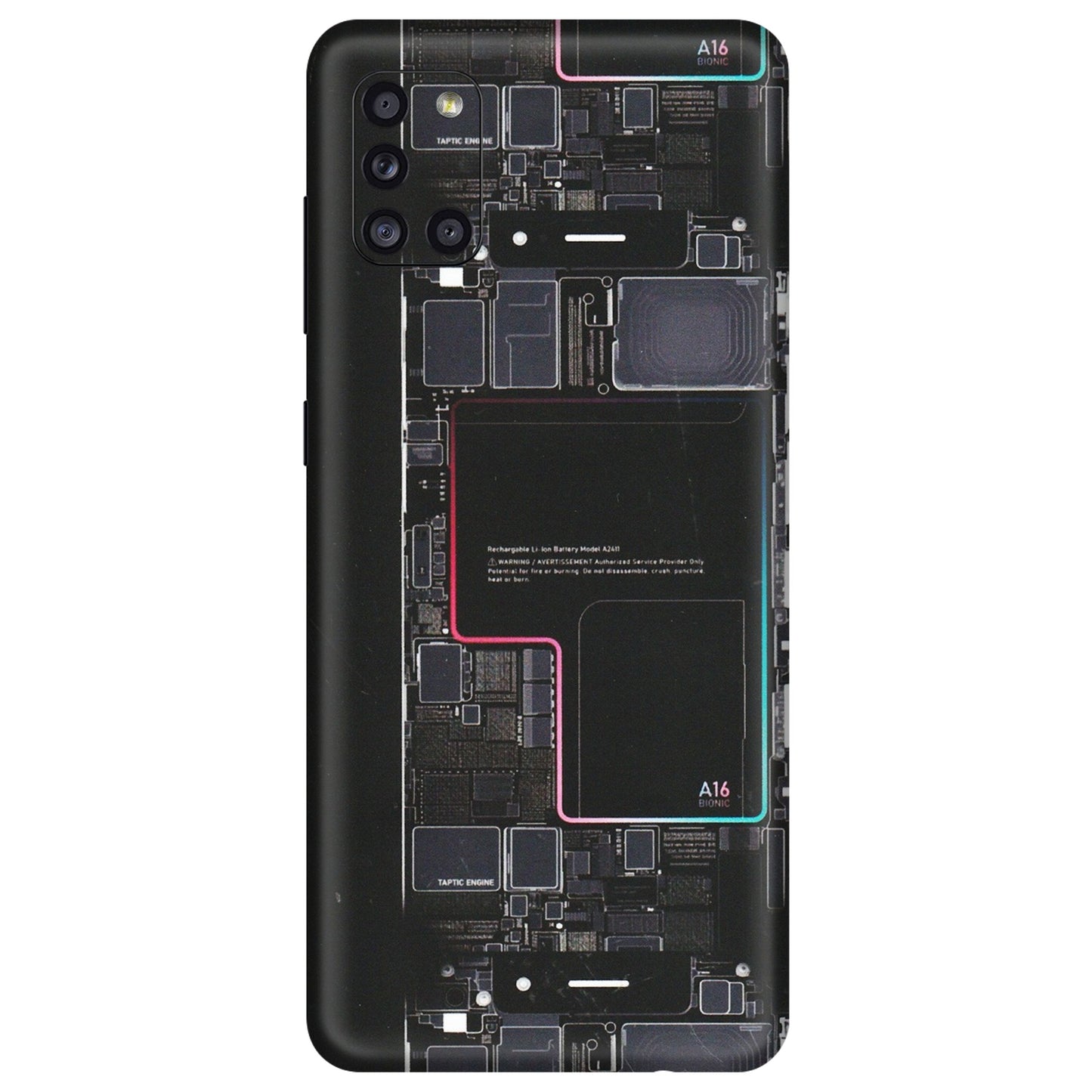 Samsung A/S Series Phone Skins (All Models) - Motherboard Circuit Layout - Matte Finish (M-117) Samsung Galaxy A31
