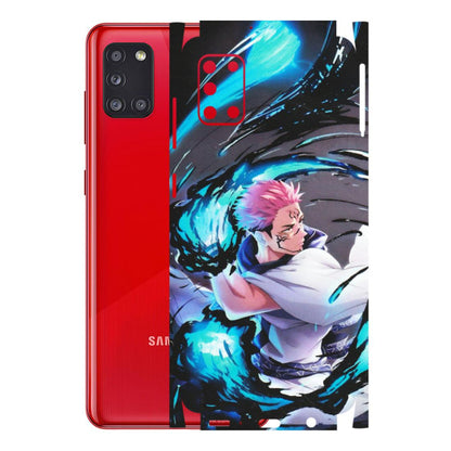 Samsung A/S Series Phone Skins (All Models) - New Jujutsu Kaisen Grey Blue Anime - Matte Finish (M-127) Samsung Galaxy A31