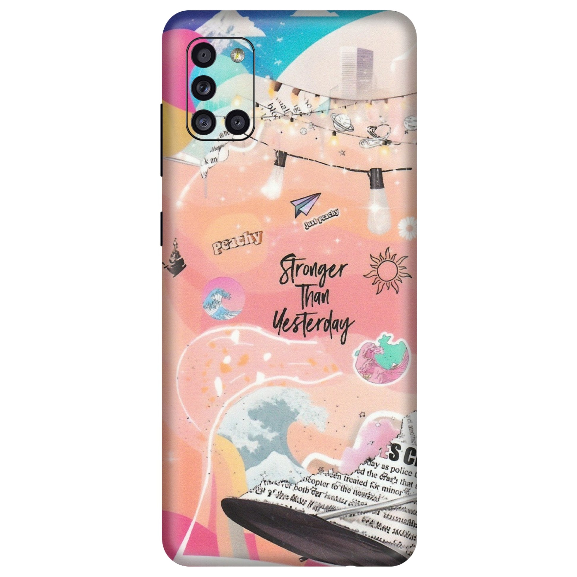 Samsung A/S Series Phone Skins (All Models) - Stronger Then Yesterday - Matte Finish (M-128) Samsung Galaxy A31