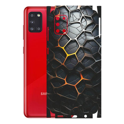 Samsung A/S Series Phone Skins (All Models) - New Abstract Graphite Tiles - Matte Finish (M-130) Samsung Galaxy A31