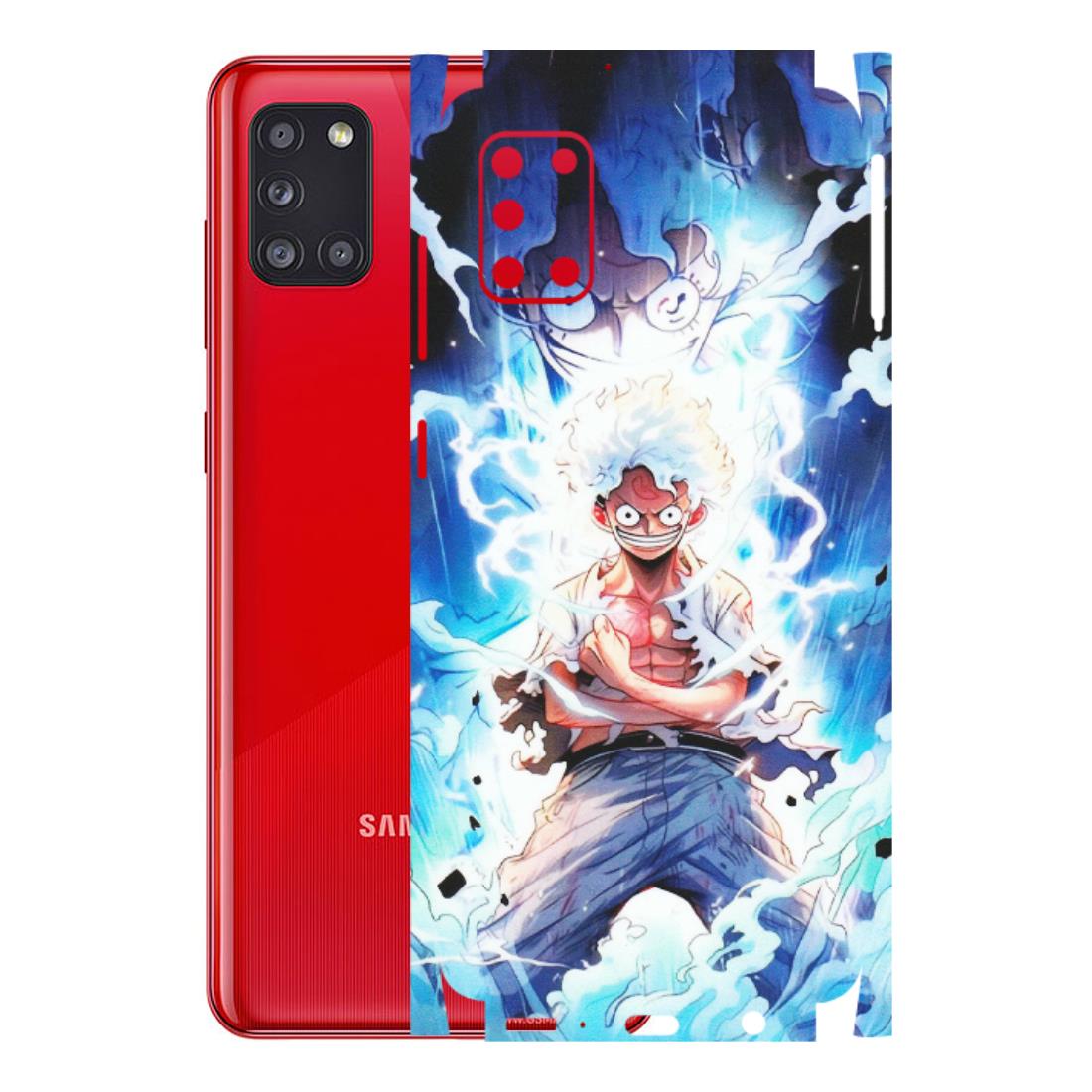 Samsung A/S Series Phone Skins (All Models) - Blue Thunder Luffy Anime - Matte Finish (M-132) Samsung Galaxy A31