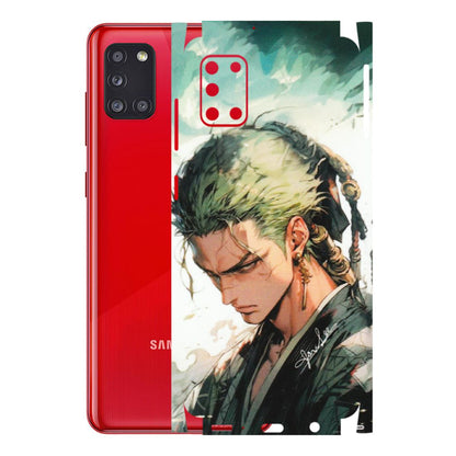 Samsung A/S Series Phone Skins (All Models) - New Roronoa Zoro One Picece Anime - Matte Finish (M-140) Samsung Galaxy A31