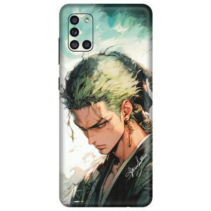 Samsung A/S Series Phone Skins (All Models) - New Roronoa Zoro One Picece Anime - Matte Finish (M-140) Samsung Galaxy A31