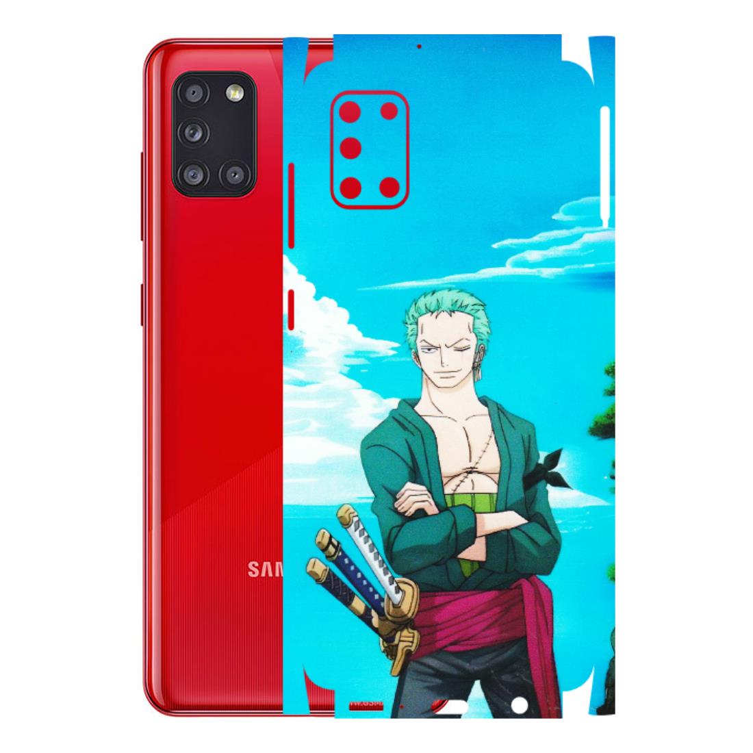 Samsung A/S Series Phone Skins (All Models) - Cool Swordman Zoro Anime - Matte Finish (M-143) Samsung Galaxy A31