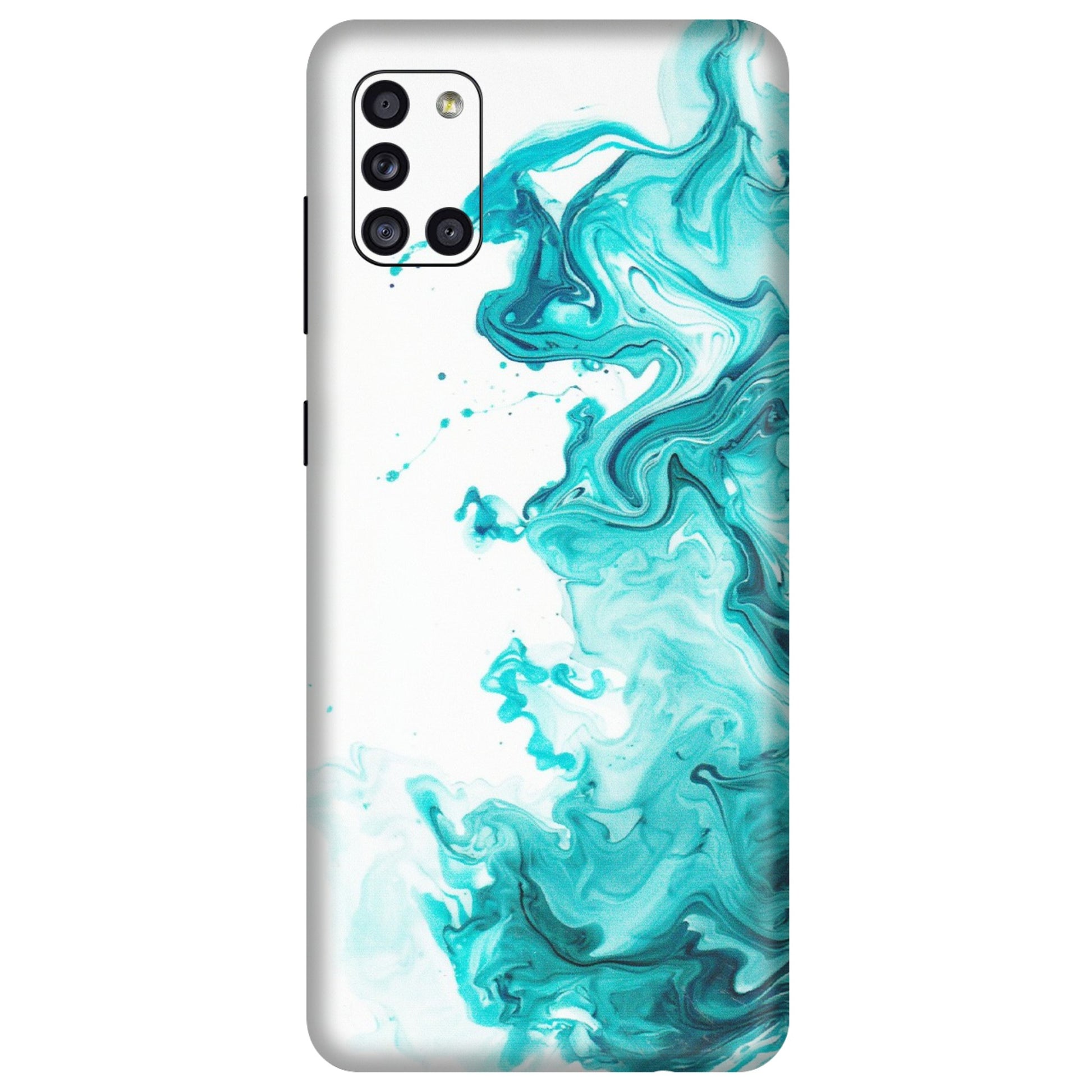 Samsung A/S Series Phone Skins (All Models) - Sky Blue Abstract Colour - Matte Finish (M-146) Samsung Galaxy A31