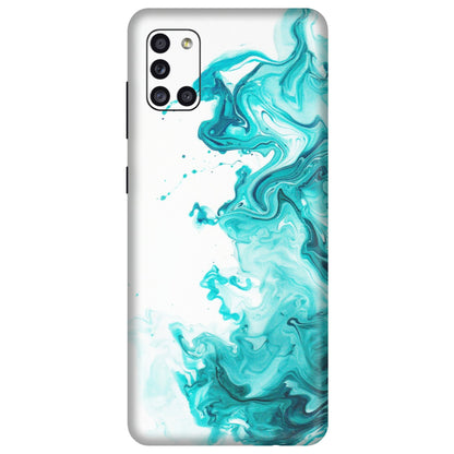 Samsung A/S Series Phone Skins (All Models) - Sky Blue Abstract Colour - Matte Finish (M-146) Samsung Galaxy A31