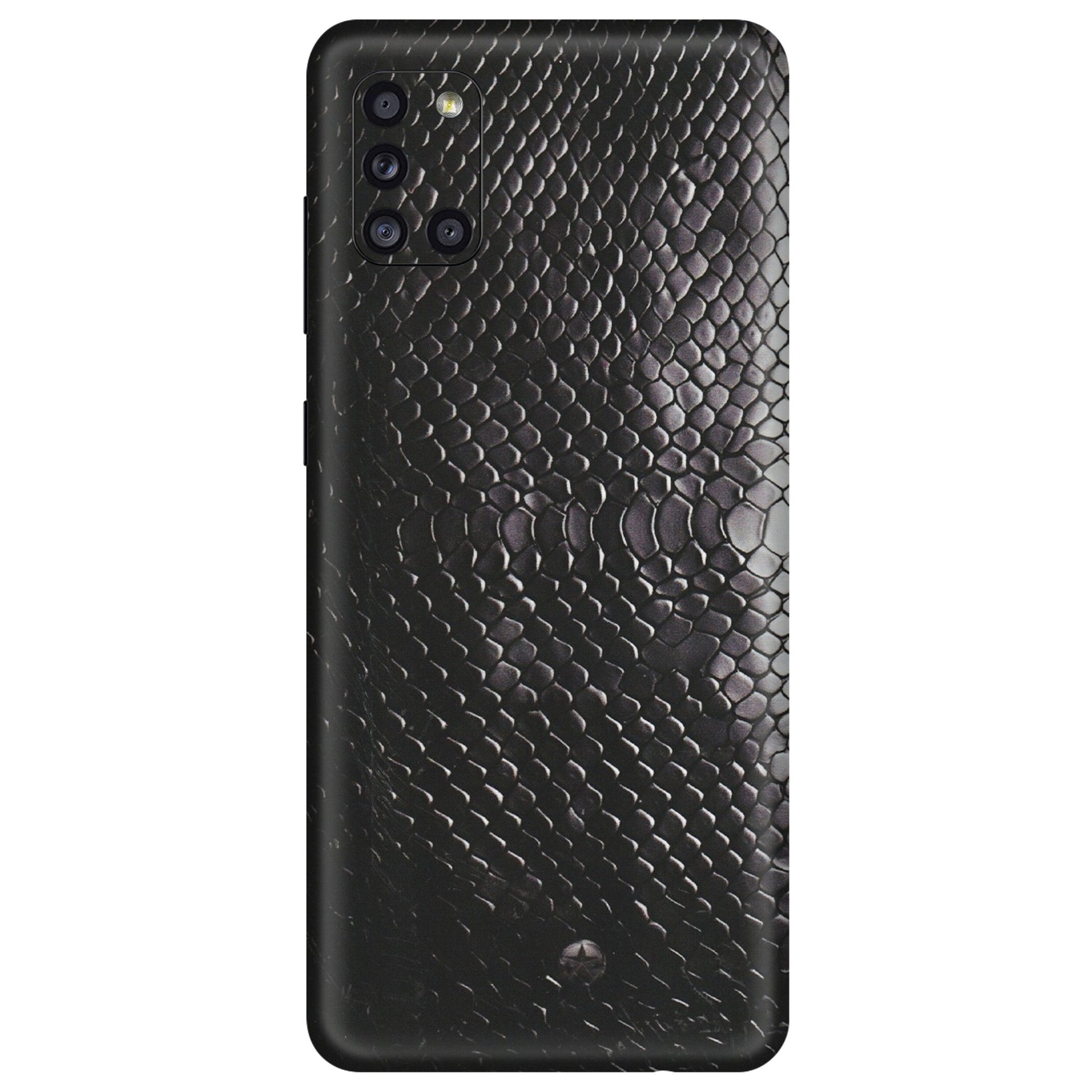 Samsung A/S Series Phone Skins (All Models) - Black Snack Leather - Matte Finish (M-147) Samsung Galaxy A31
