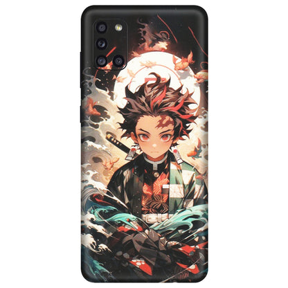 Samsung A/S Series Phone Skins (All Models) - Tanjiro Demon Slayer Anime - Matte Finish (M-158) Samsung Galaxy A31