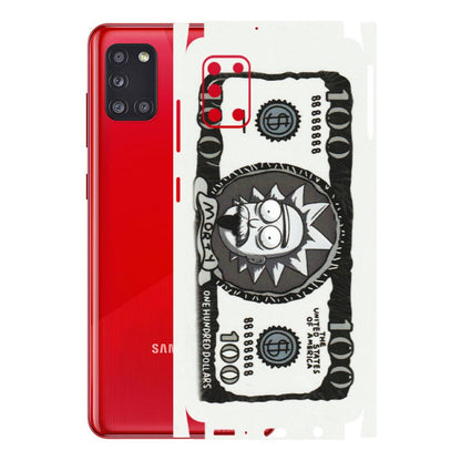Samsung A/S Series Phone Skins (All Models) - Rick And Morty Hundred Dollar Anime - Matte Finish (M-161) Samsung Galaxy A31