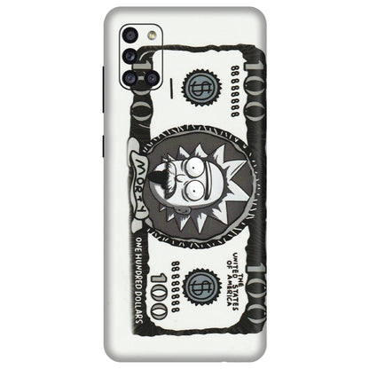 Samsung A/S Series Phone Skins (All Models) - Rick And Morty Hundred Dollar Anime - Matte Finish (M-161) Samsung Galaxy A31