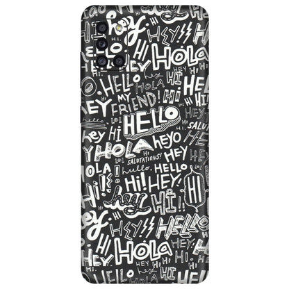 Samsung A/S Series Phone Skins (All Models) - Hi Hello Doodles - Matte Finish (M-25) Samsung Galaxy A31