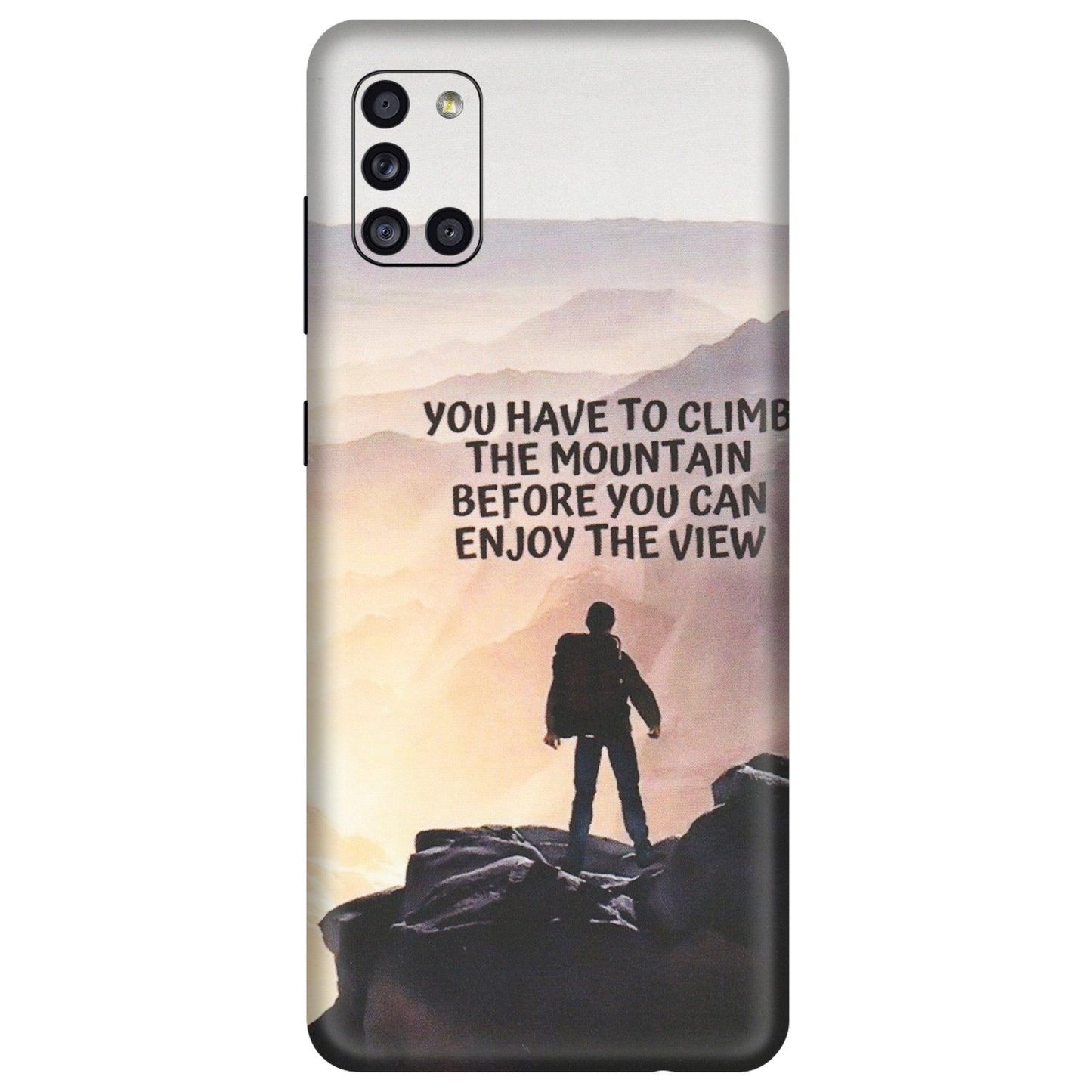 Samsung A/S Series Phone Skins (All Models) - Motivational Hiking Mountain - Matte Finish (M-28) Samsung Galaxy A31