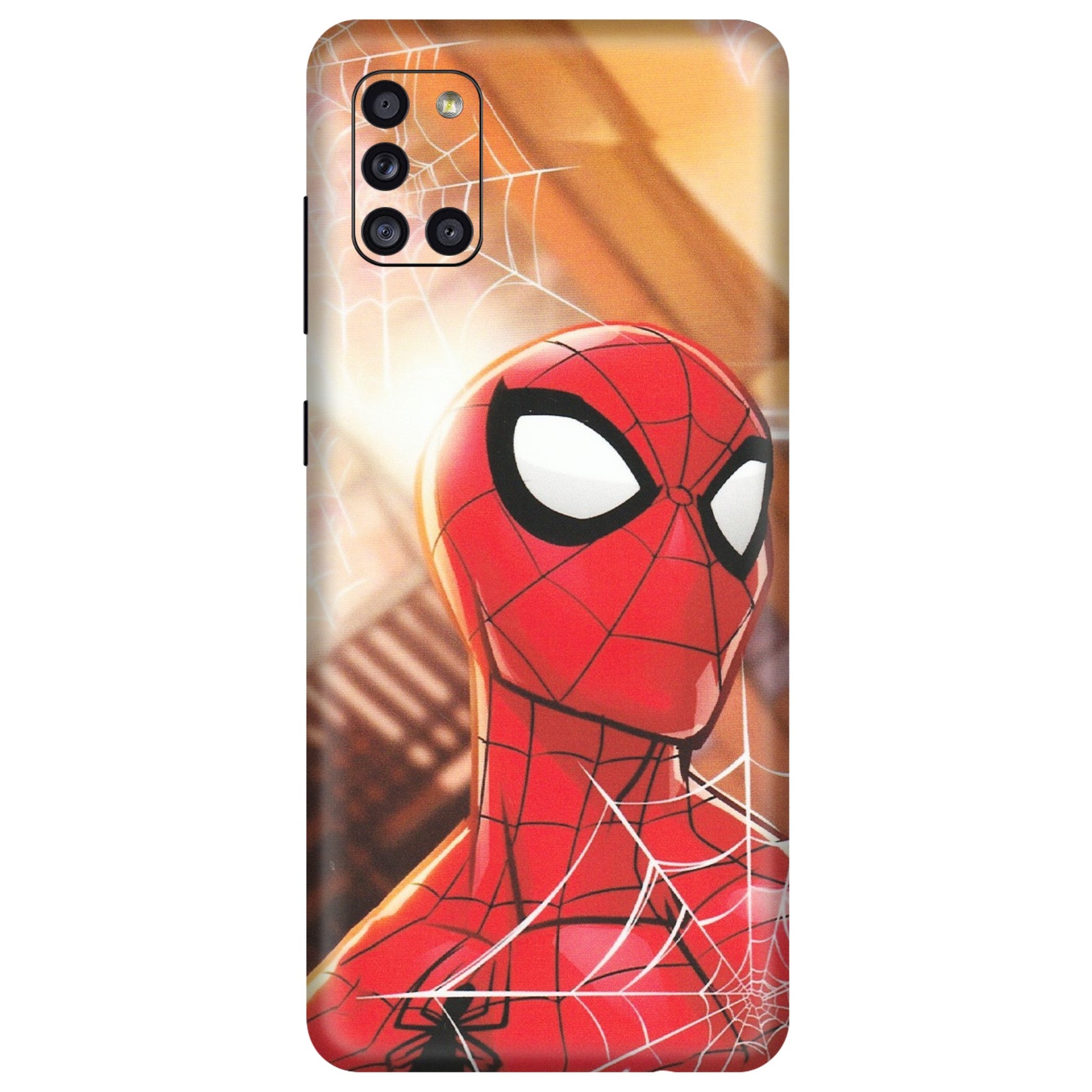 Samsung A/S Series Phone Skins (All Models) - Spiderman Face New - Matte Finish (M-41) Samsung Galaxy A31