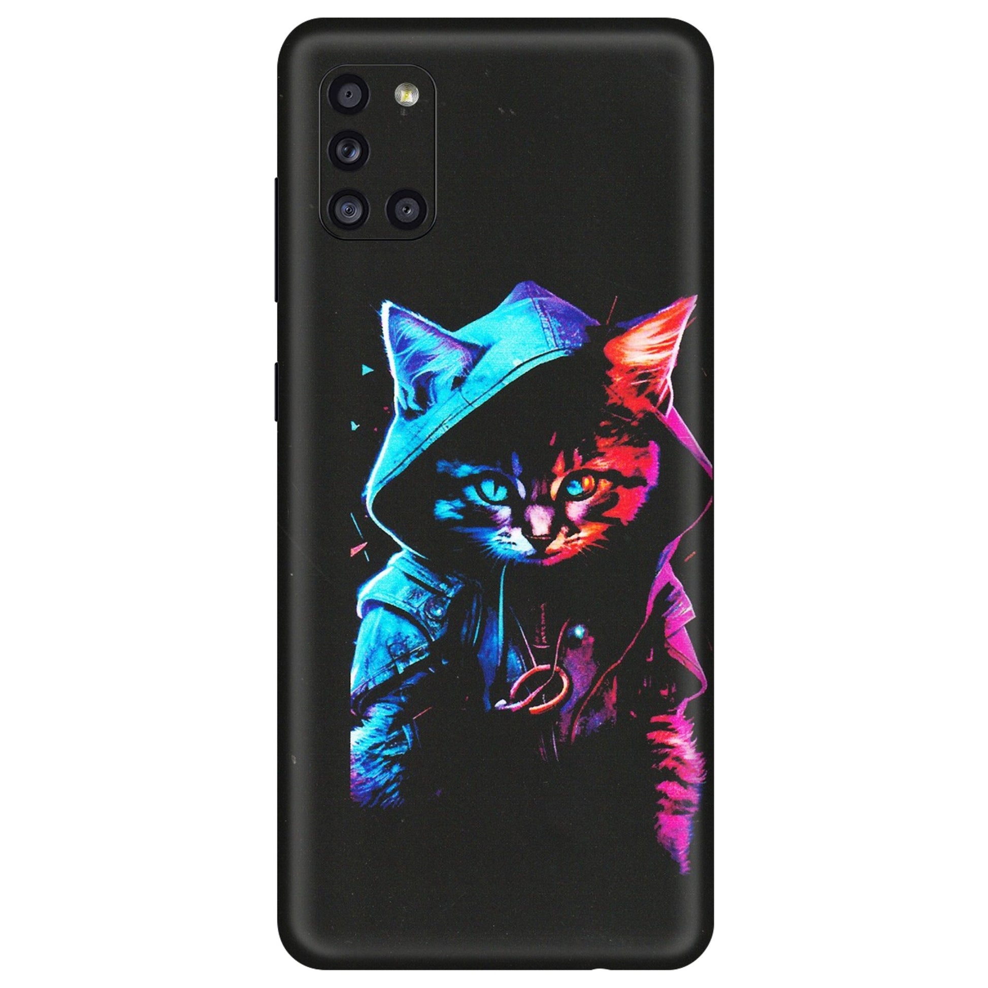 Samsung A/S Series Phone Skins (All Models) - Cyberpunk Cat - Matte Finish (M-45) Samsung Galaxy A31