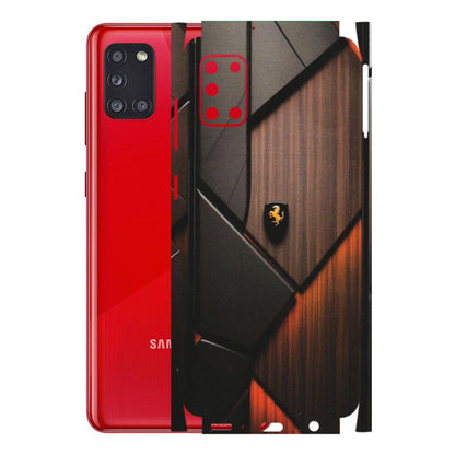 Samsung A/S Series Phone Skins (All Models) - Lambo Beauty Wood Pattern Sober - Matte Finish (M-51) Samsung Galaxy A31