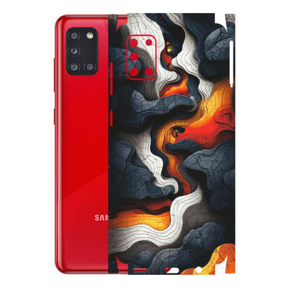 Samsung A/S Series Phone Skins (All Models) - Abstract Volcanic Layers - Matte Finish (M-52) Samsung Galaxy A31