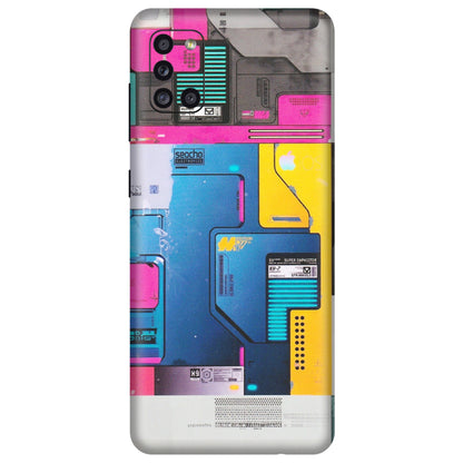 Samsung A/S Series Phone Skins (All Models) - Colourfull Motherboard Internals - Matte Finish (M-55) Samsung Galaxy A31