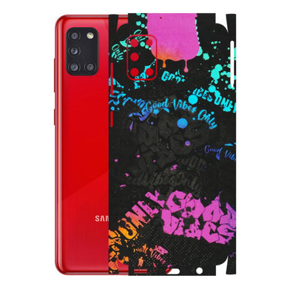 Samsung A/S Series Phone Skins (All Models) - Majestic Black Vibes - Matte Finish (M-62) Samsung Galaxy A31