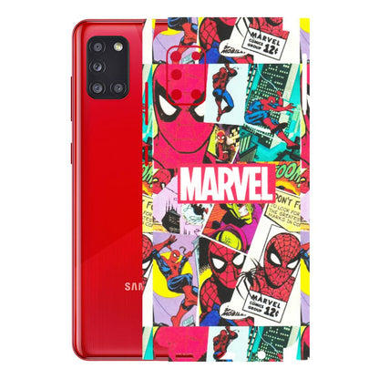 Samsung A/S Series Phone Skins (All Models) - Marvel Comic Spiderman Grafitti - Matte Finish (M-72) Samsung Galaxy A31
