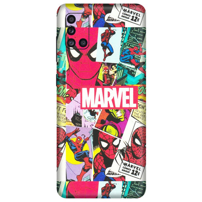 Samsung A/S Series Phone Skins (All Models) - Marvel Comic Spiderman Grafitti - Matte Finish (M-72) Samsung Galaxy A31