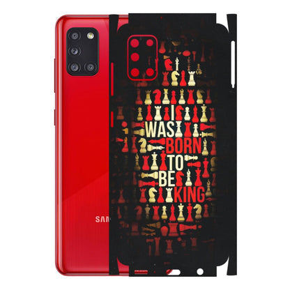 Samsung A/S Series Phone Skins (All Models) - Born To Be King - Matte Finish (M-73) Samsung Galaxy A31