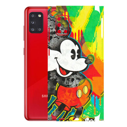Samsung A/S Series Phone Skins (All Models) - Multiple Mickey With Colourful Texture - Matte Finish (M-84) Samsung Galaxy A31