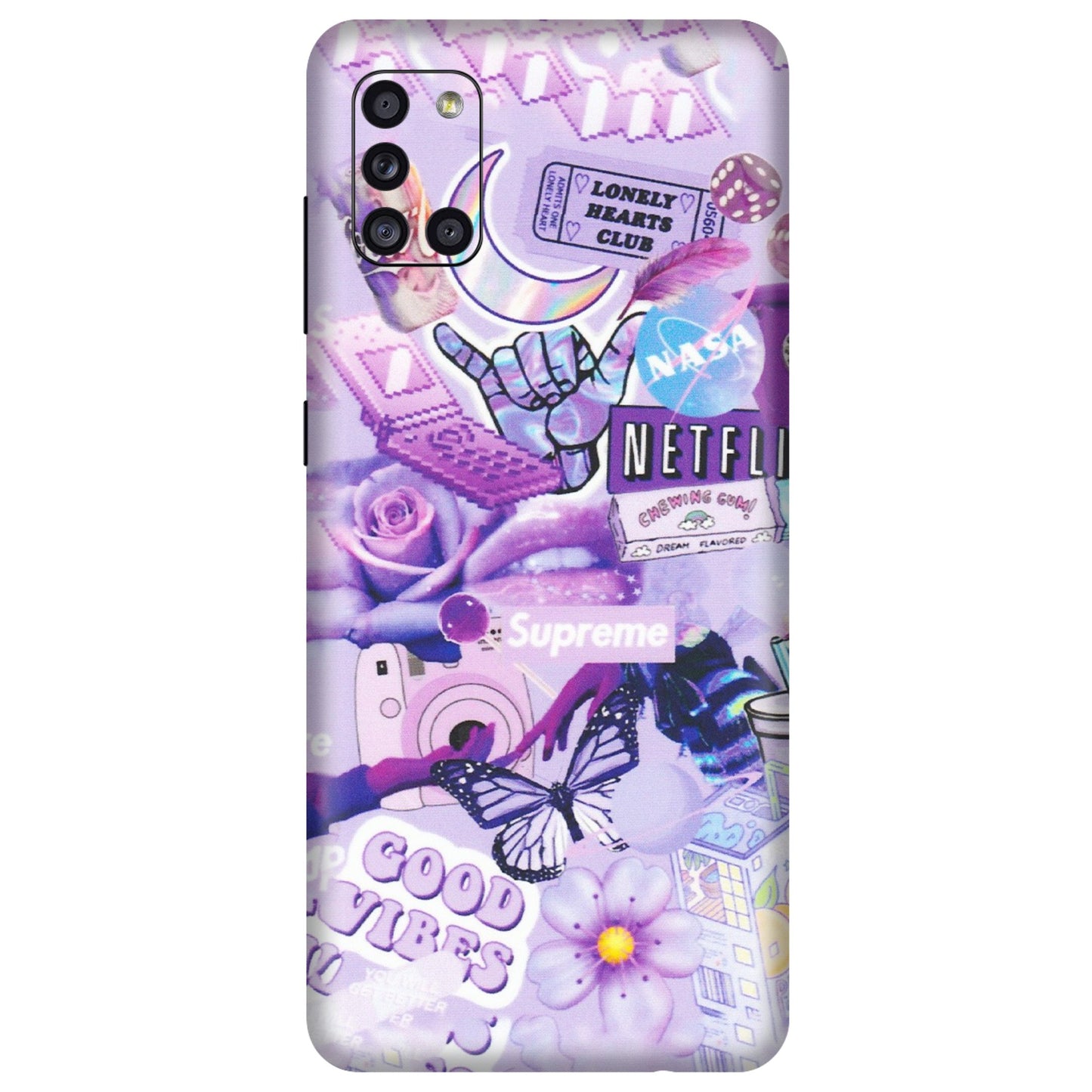 Samsung A/S Series Phone Skins (All Models) - Supreme Purple Magic - Matte Finish (M-88) Samsung Galaxy A31