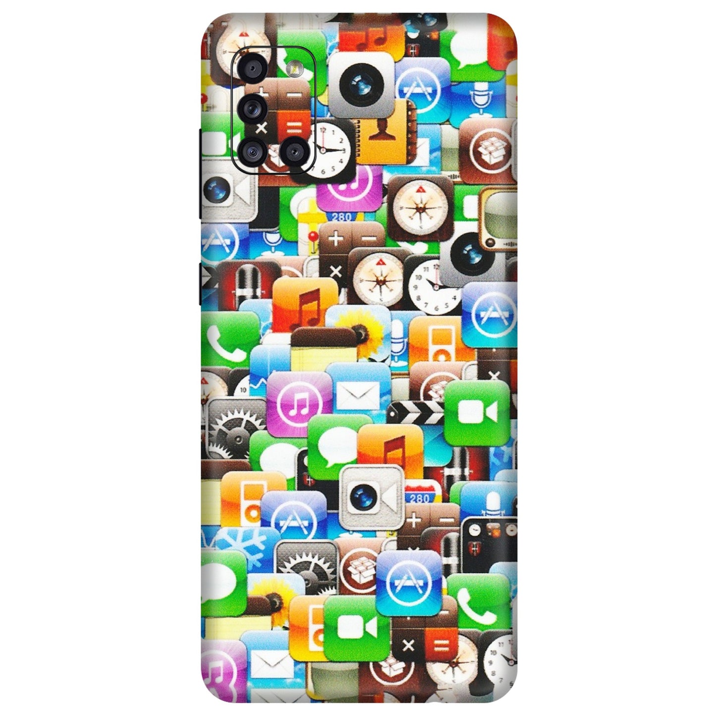 Samsung A/S Series Phone Skins (All Models) - All Apple Icons - Matte Finish (M-93) Samsung Galaxy A31