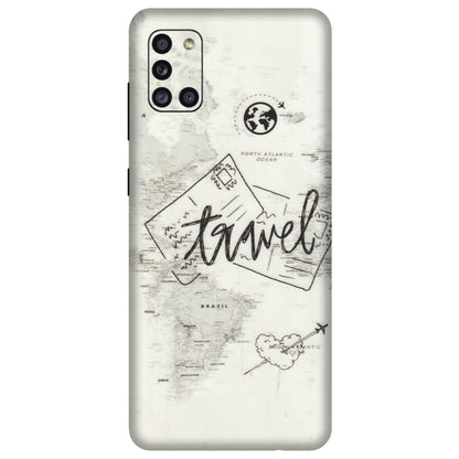Samsung A/S Series Phone Skins (All Models) - Travel Ticket - Transparent Finish (T-06) Samsung Galaxy A31