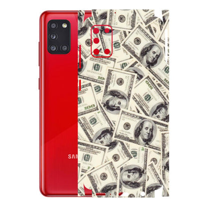 Samsung A/S Series Phone Skins (All Models) - Dollar Lover - Transparent Finish (T-17) Samsung Galaxy A31