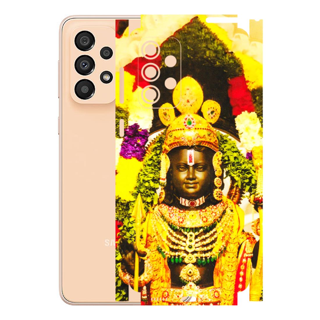 Samsung A/S Series Phone Skins (All Models) - Ram Lalla Ayodhya - 3D Embossed Finish (L-103) Samsung Galaxy A33(5G)