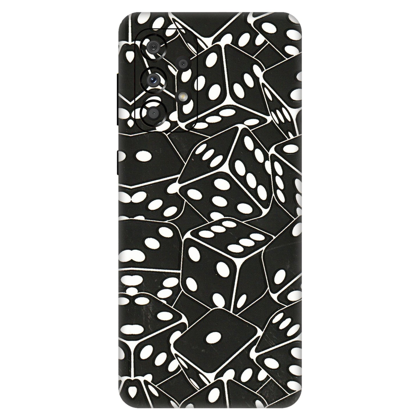 Samsung A/S Series Phone Skins (All Models) - Big Black Dices - 3D Embossed Finish (L-106) Samsung Galaxy A33(5G)