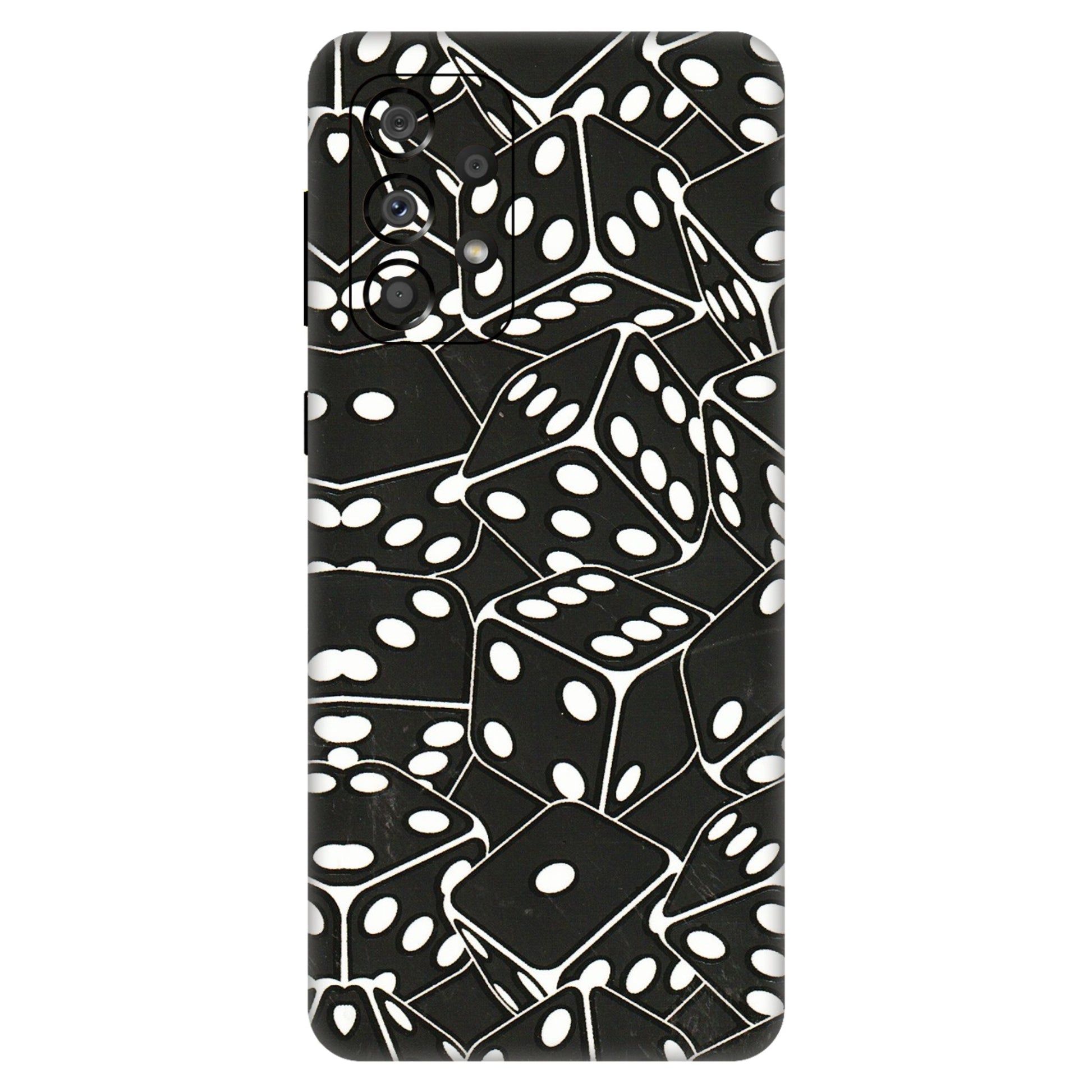 Samsung A/S Series Phone Skins (All Models) - Big Black Dices - 3D Embossed Finish (L-106) Samsung Galaxy A33(5G)