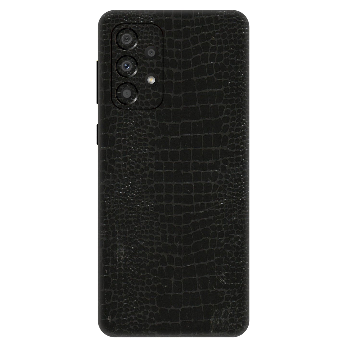 Samsung A/S Series Phone Skins (All Models) - Snake Leather Black - 3D Embossed Finish (L-107) Samsung Galaxy A33(5G)