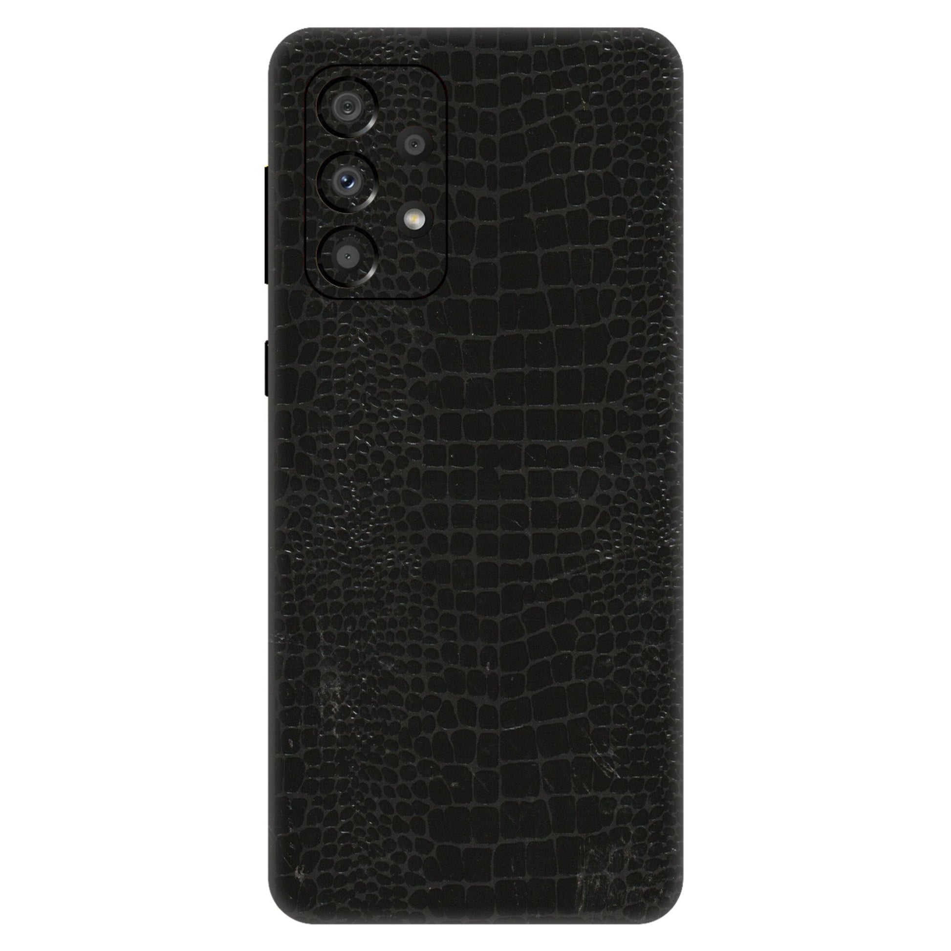 Samsung A/S Series Phone Skins (All Models) - Snake Leather Black - 3D Embossed Finish (L-107) Samsung Galaxy A33(5G)