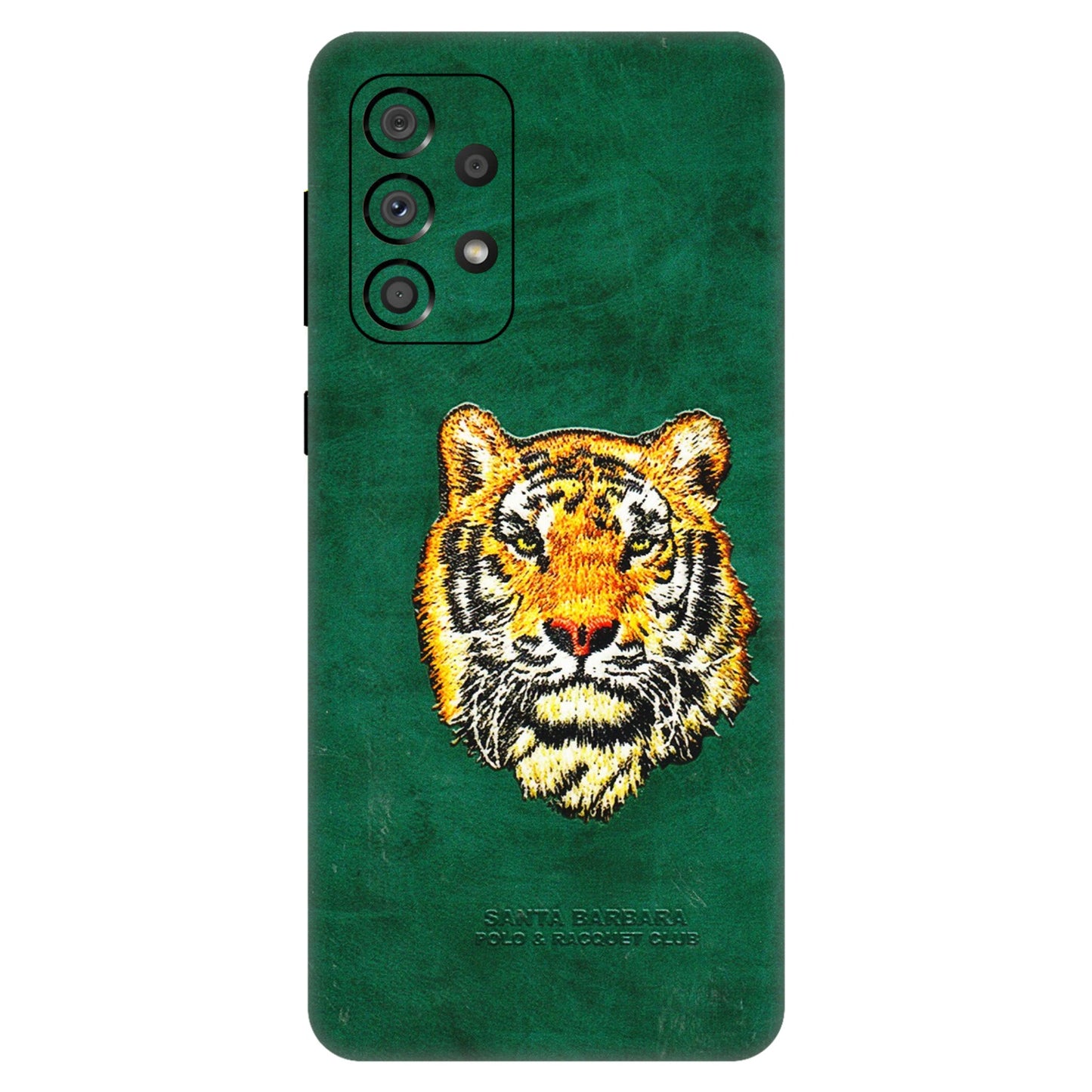 Samsung A/S Series Phone Skins (All Models) - Leather Feel Tiger - 3D Embossed Finish (L-111) Samsung Galaxy A33(5G)