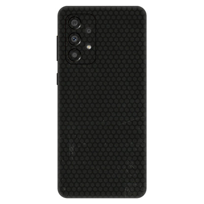 Samsung A/S Series Phone Skins (All Models) - Black honeycomb - 3D Embossed Finish (L-114) Samsung Galaxy A33(5G)