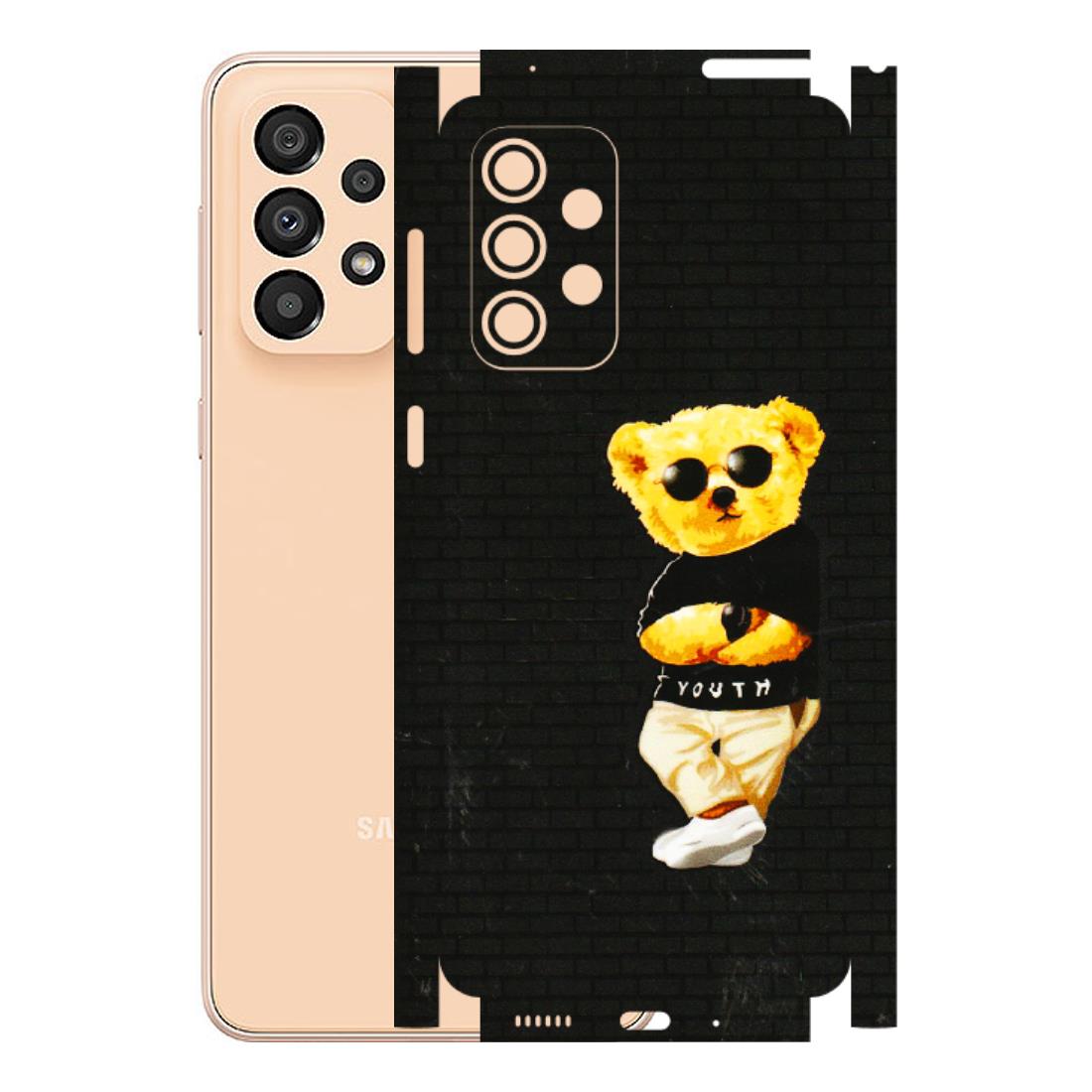 Samsung A/S Series Phone Skins (All Models) - Classy Teddy Bear - 3D Embossed Finish (L-116) Samsung Galaxy A33(5G)