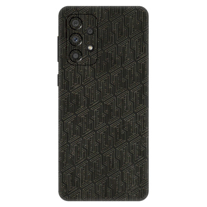 Samsung A/S Series Phone Skins (All Models) - Black Abstract Pattern - 3D Embossed Finish (L-117) Samsung Galaxy A33(5G)