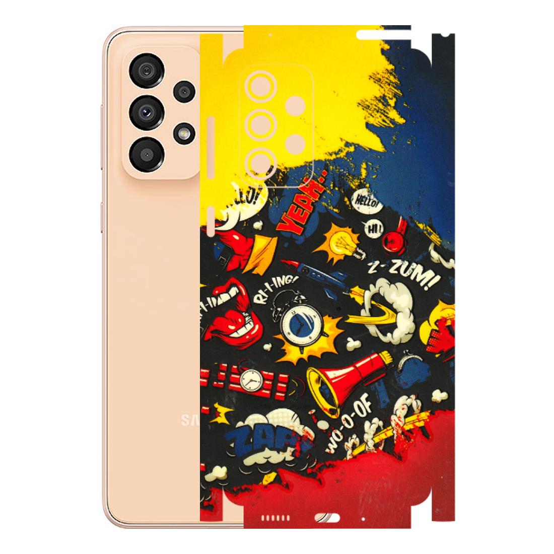 Samsung A/S Series Phone Skins (All Models) - Pacific Doodle Art - 3D Embossed Finish (L-120) Samsung Galaxy A33(5G)