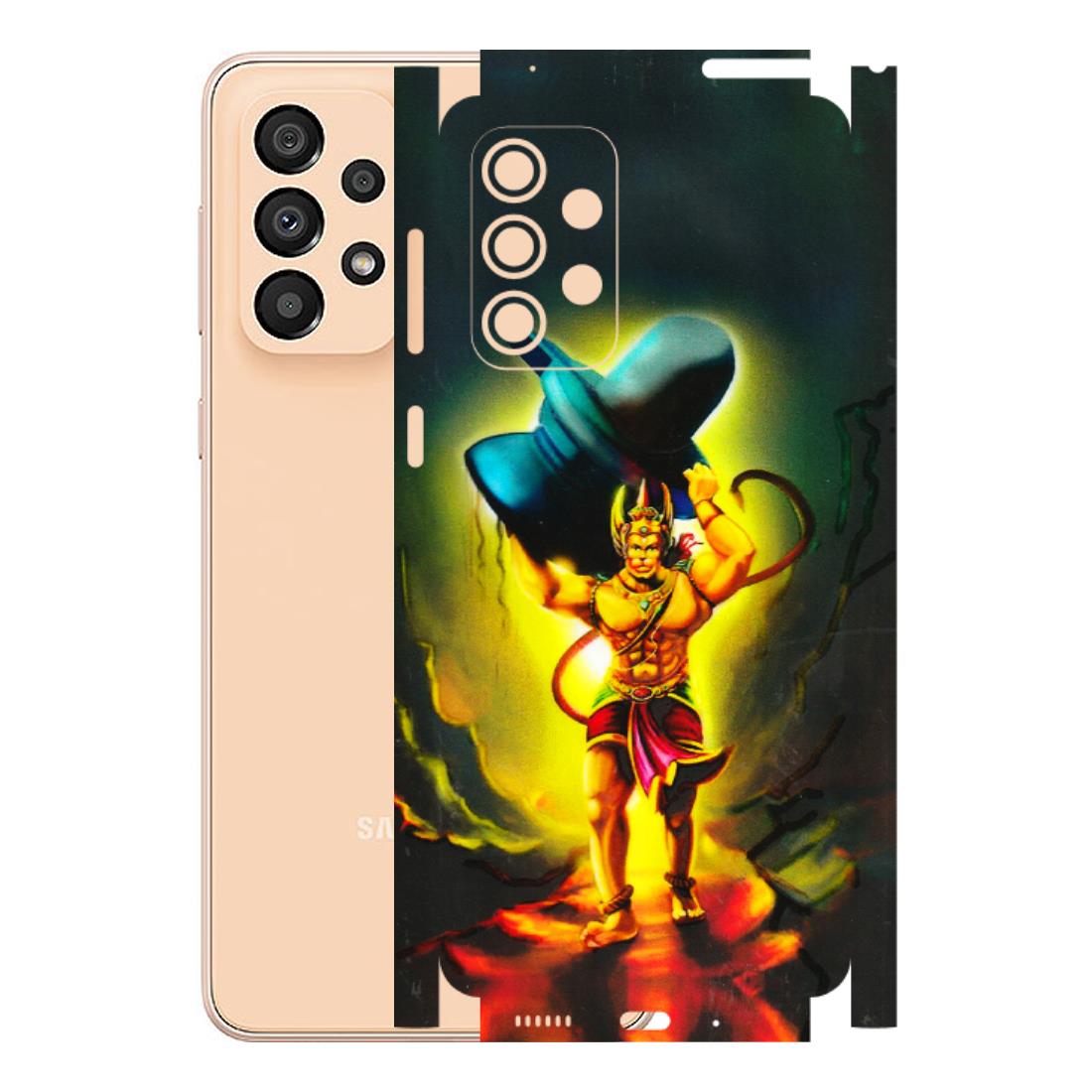 Samsung A/S Series Phone Skins (All Models) - Hanuman Ji - 3D Embossed Finish (L-128) Samsung Galaxy A33(5G)
