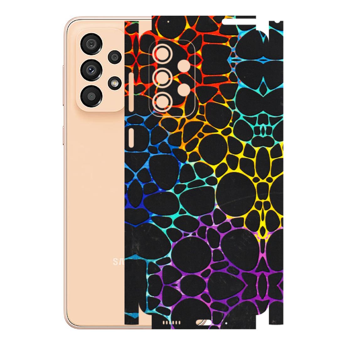 Samsung A/S Series Phone Skins (All Models) - Abstract Art MultiColour - 3D Embossed Finish (L-133) Samsung Galaxy A33(5G)