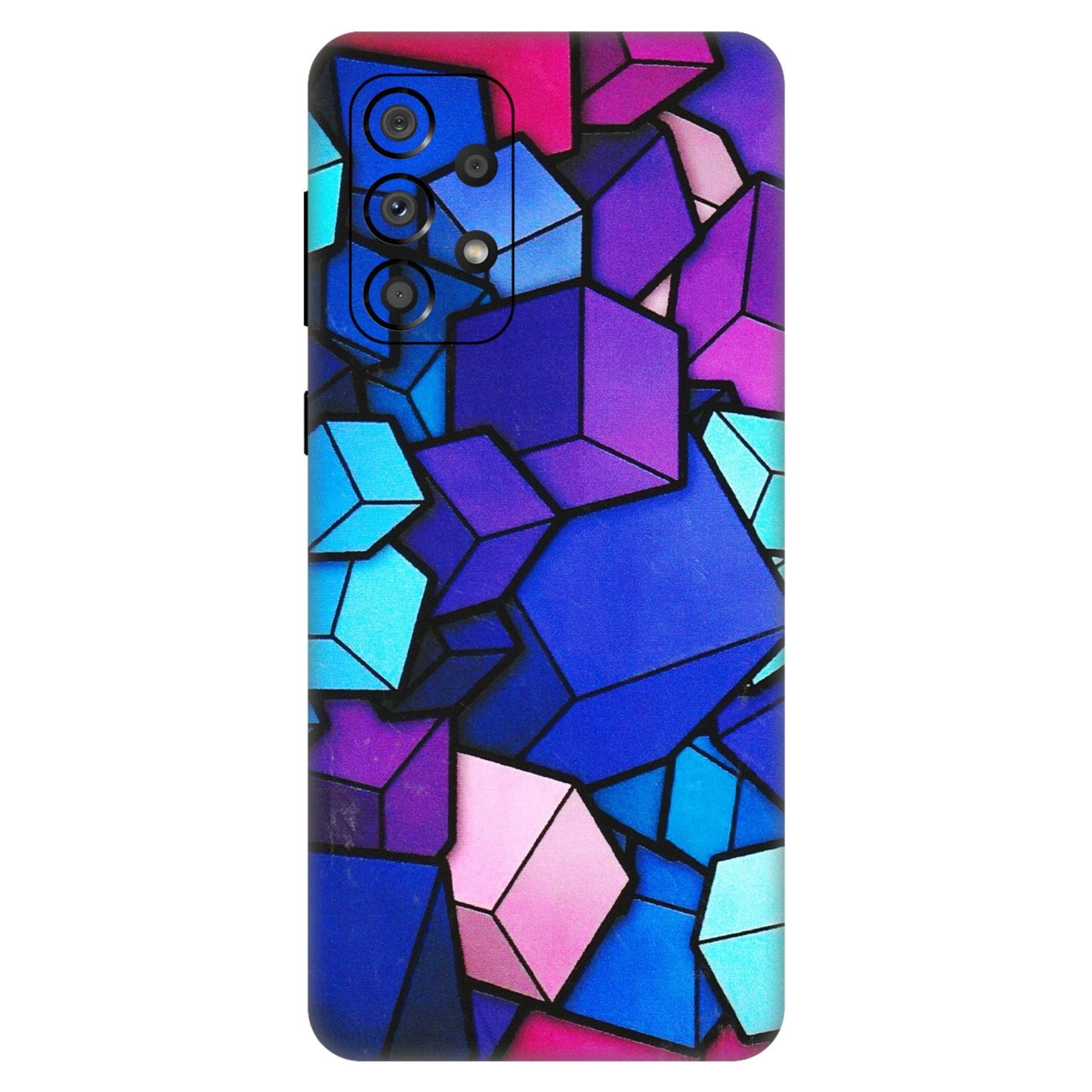 Samsung A/S Series Phone Skins (All Models) - Cube Doodle - 3D Embossed Finish (L-141) Samsung Galaxy A33(5G)