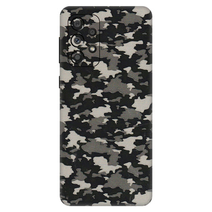 Samsung A/S Series Phone Skins (All Models) - Black/Grey Camoflaunge - 3D Embossed Finish (L-142) Samsung Galaxy A33(5G)