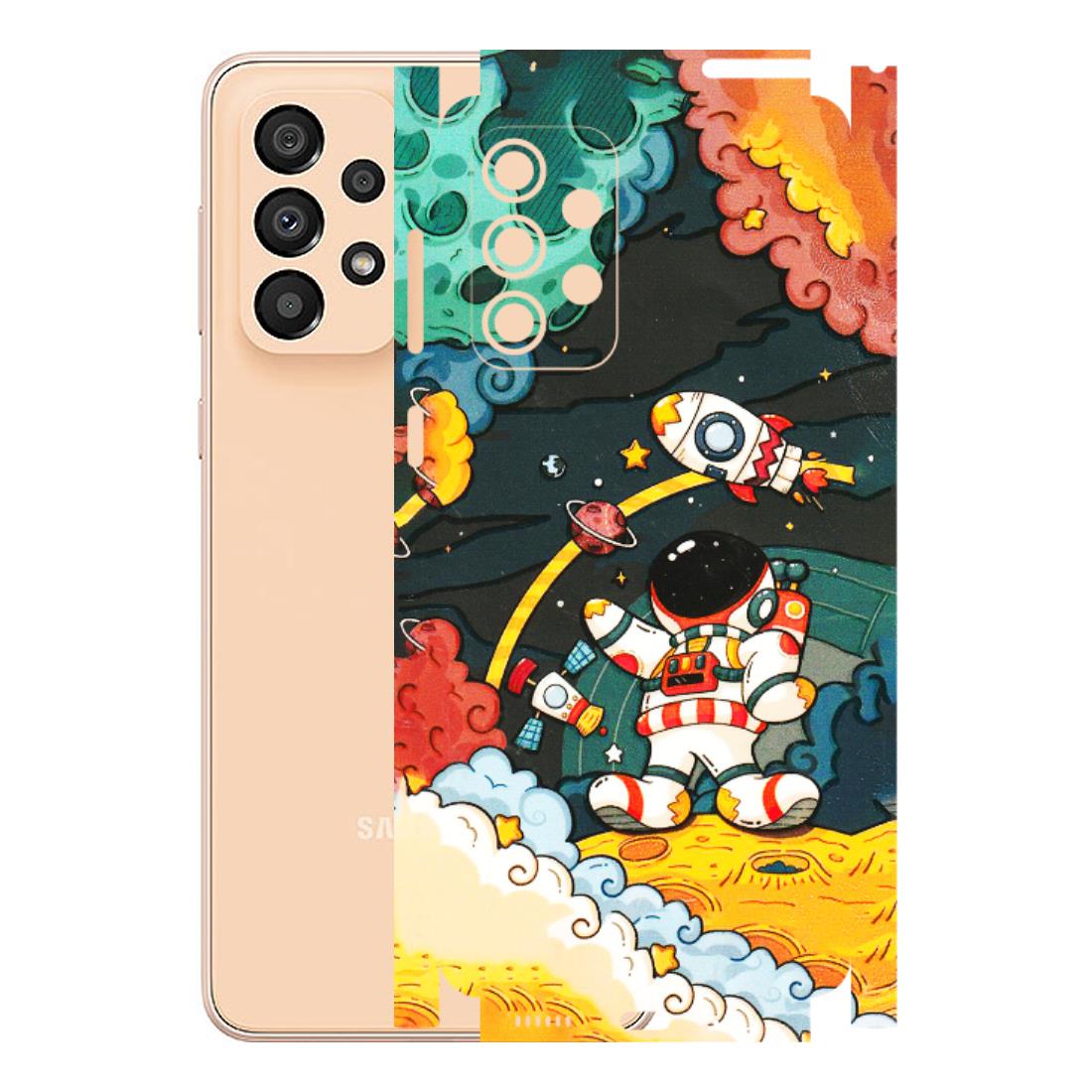 Samsung A/S Series Phone Skins (All Models) - Astronauts & Spaceship - 3D Embossed Finish (L-145) Samsung Galaxy A33(5G)