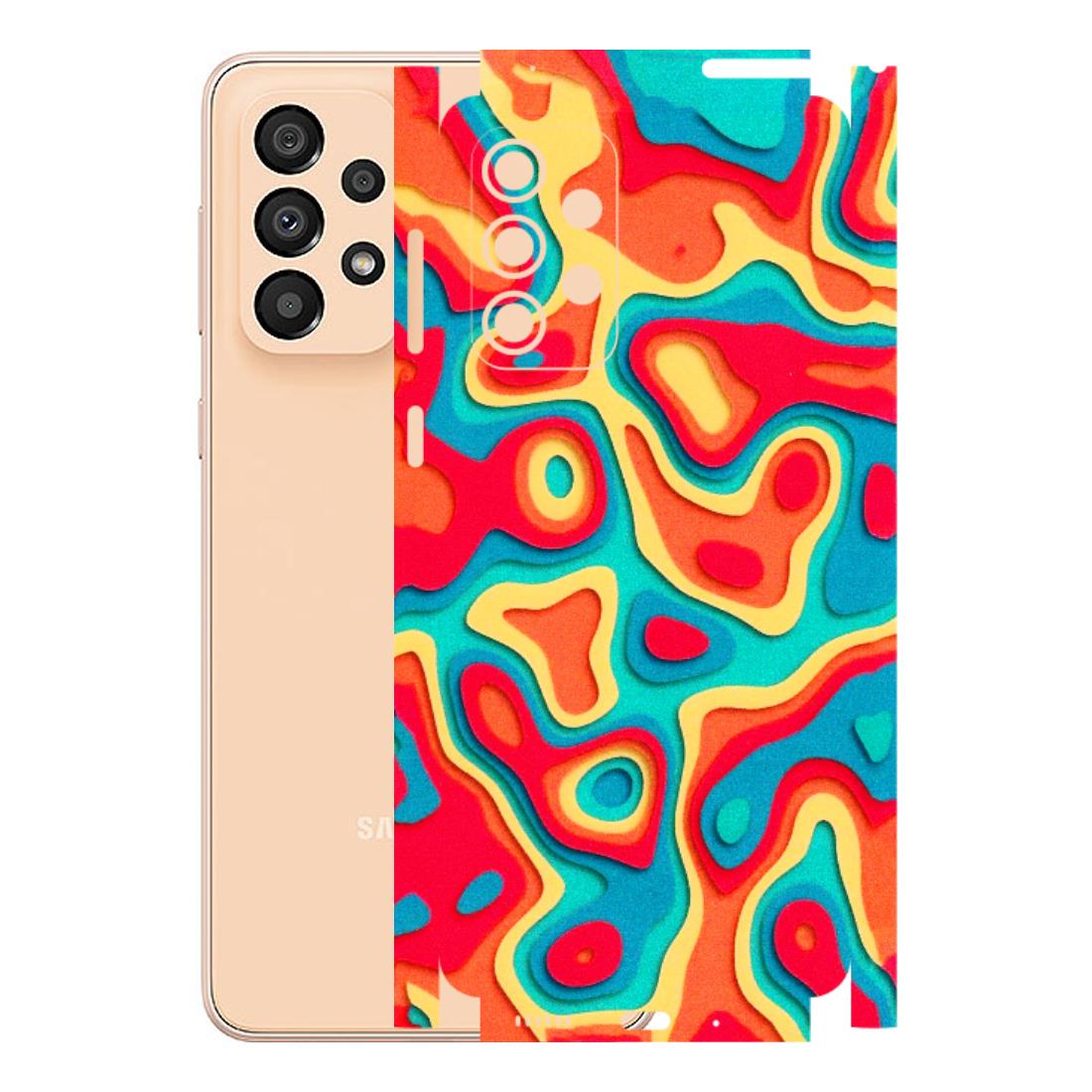 Samsung A/S Series Phone Skins (All Models) - Abstract Swirl - 3D Embossed Finish (L-150) Samsung Galaxy A33(5G)