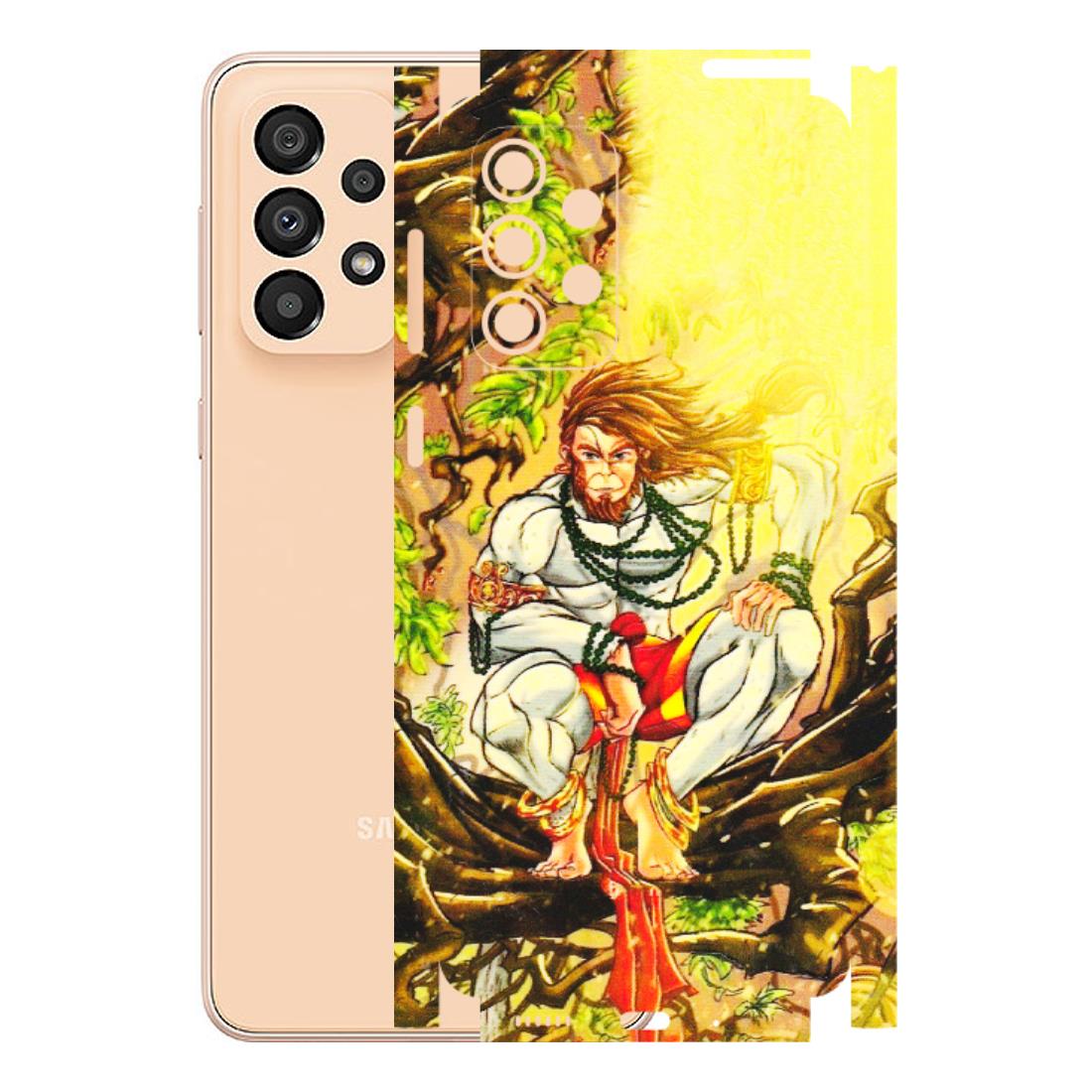 Samsung A/S Series Phone Skins (All Models) - Lord Hanuman - 3D Embossed Finish (L-152) Samsung Galaxy A33(5G)